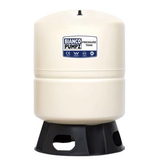 Bianco Pressure Tank 60 Litre Vertical Almond 4 Bar Pre-Charge