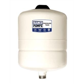 Bianco Pressure Tank 8 Litre Vertical Almond 4 Bar Pre-Charge