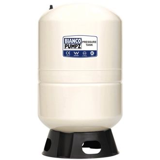 Bianco Pressure Tank 100 Litre Vertical Almond 4 Bar Pre-Charge
