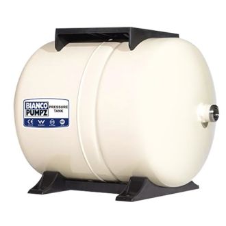 Bianco Pressure Tank 24 Litre Horizontal Almond 4 Bar Pre-Charge